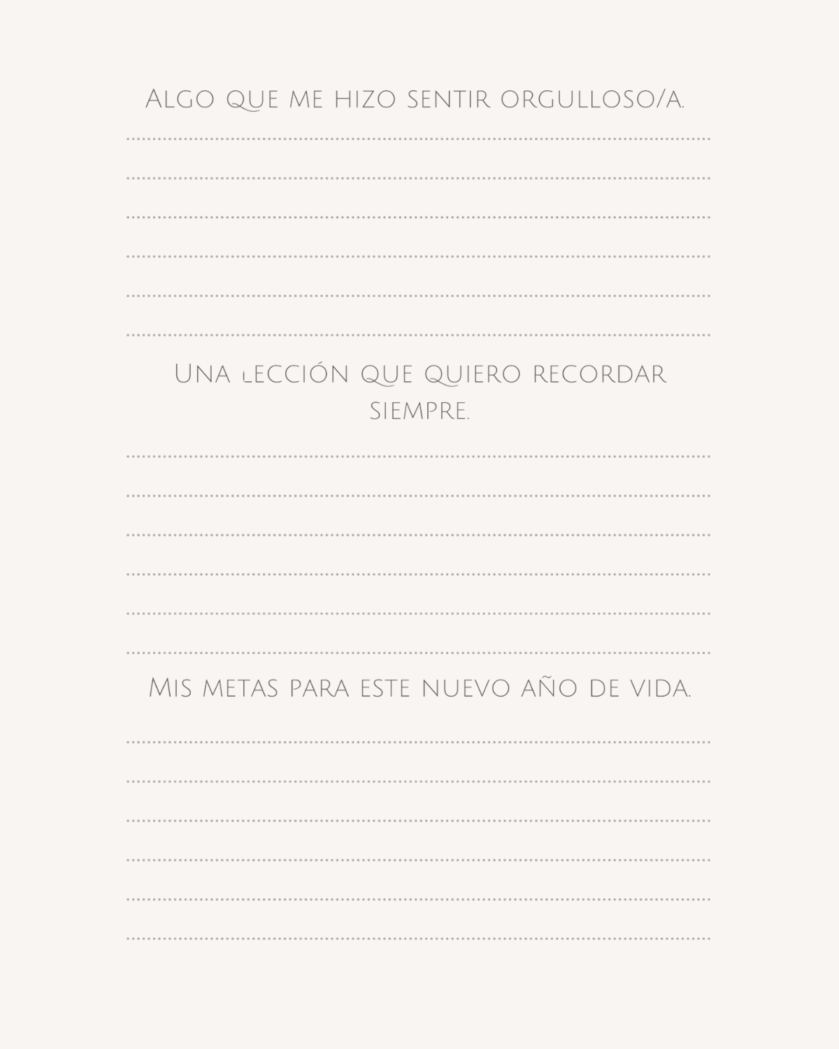 Un Año Más Journal